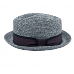 Pălărie Trilby Jeans Elegantă cu Bandă Decorativă 