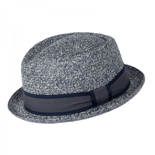 Pălărie Trilby Jeans Elegantă cu Bandă Decorativă 